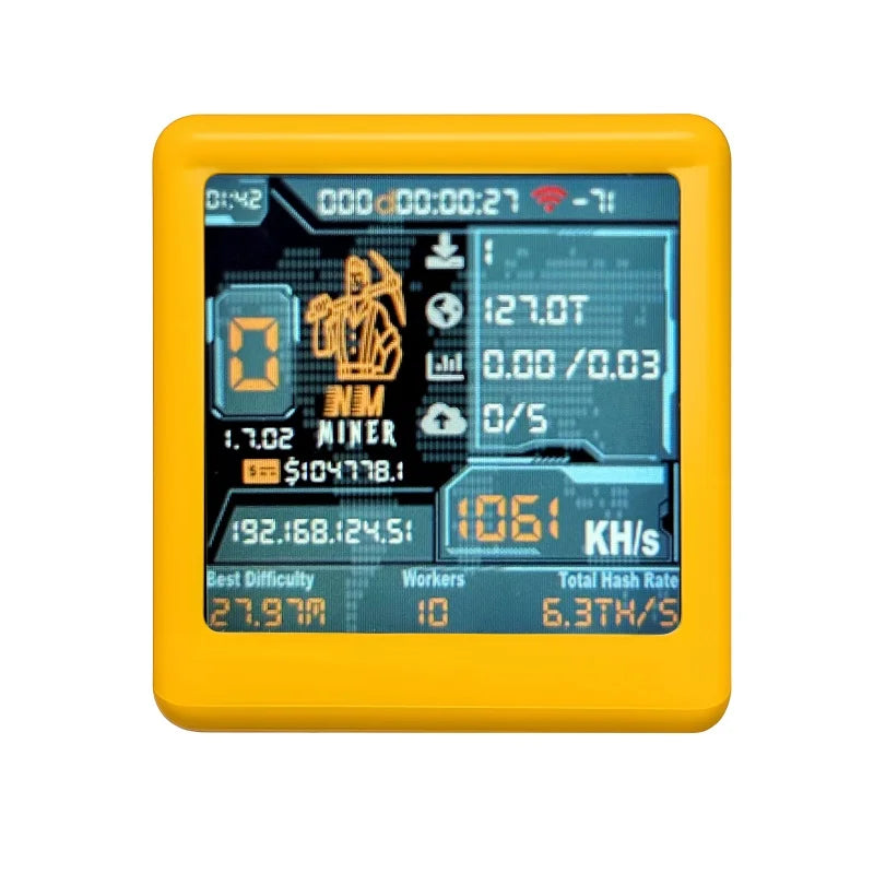 NM TV  Officail Smart TV 1060Kh/S Better Nerdminer V2 ESP32 BTC SOLO Lottery Miner & Smart Gift Home Silent Desktop Clock