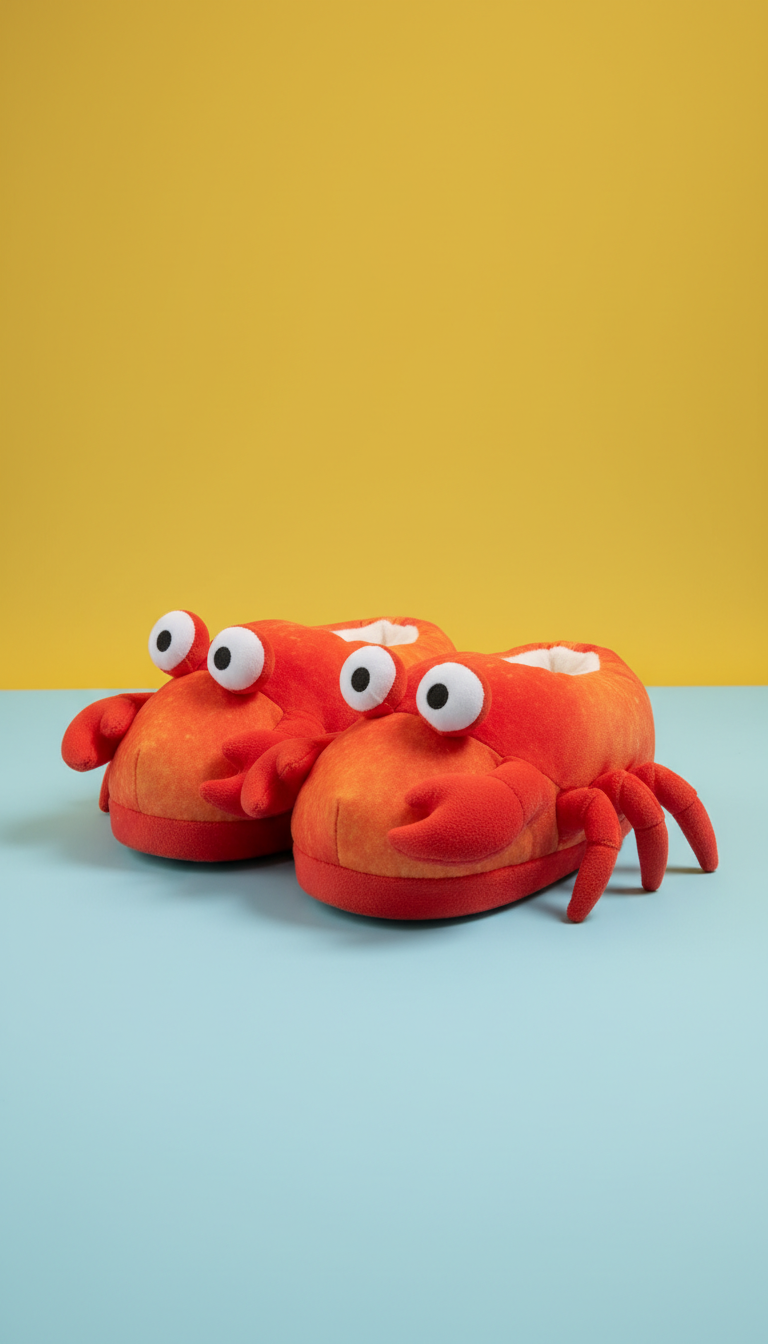 Chili Crab Claw Slippers